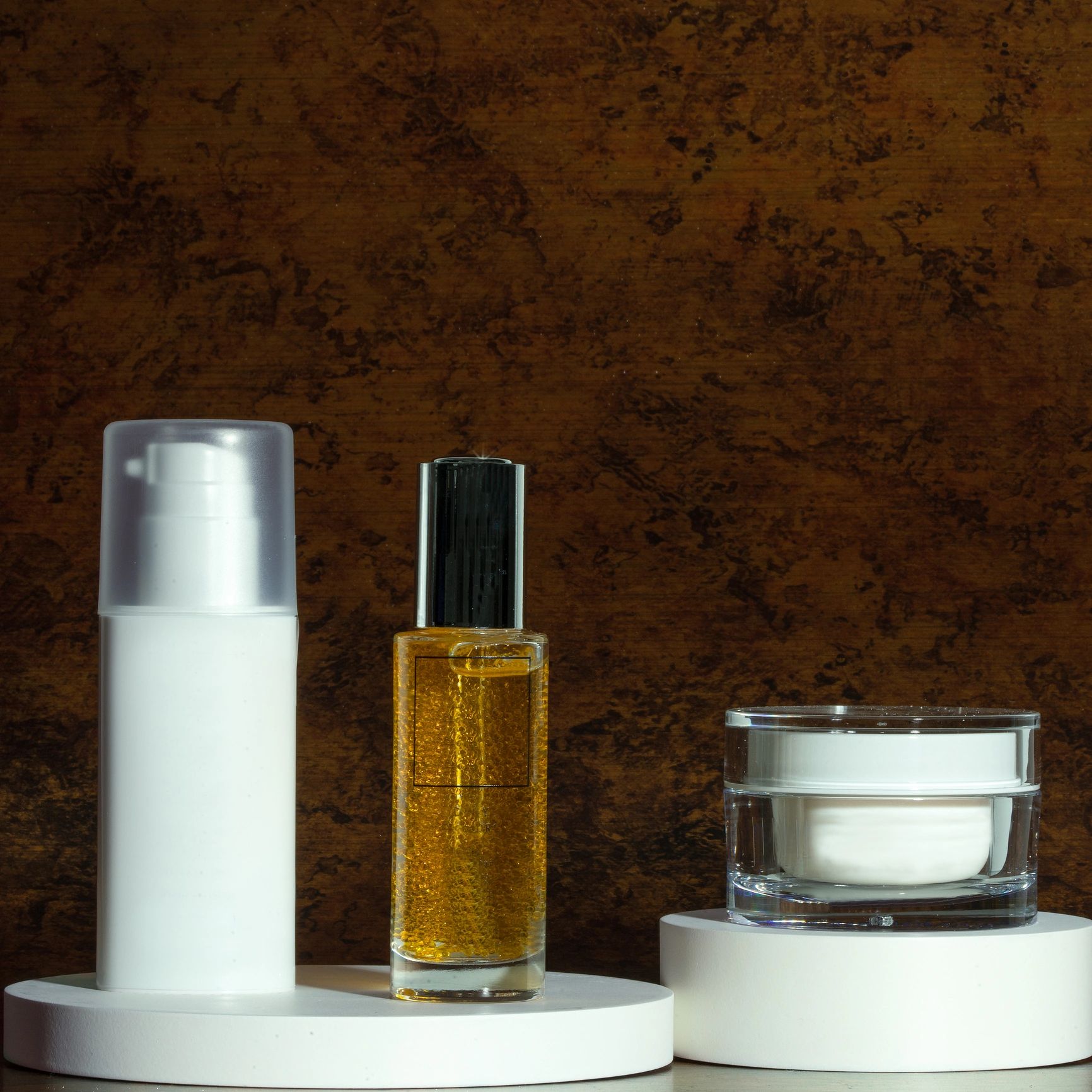 Beauty packaging still life in studio lighting