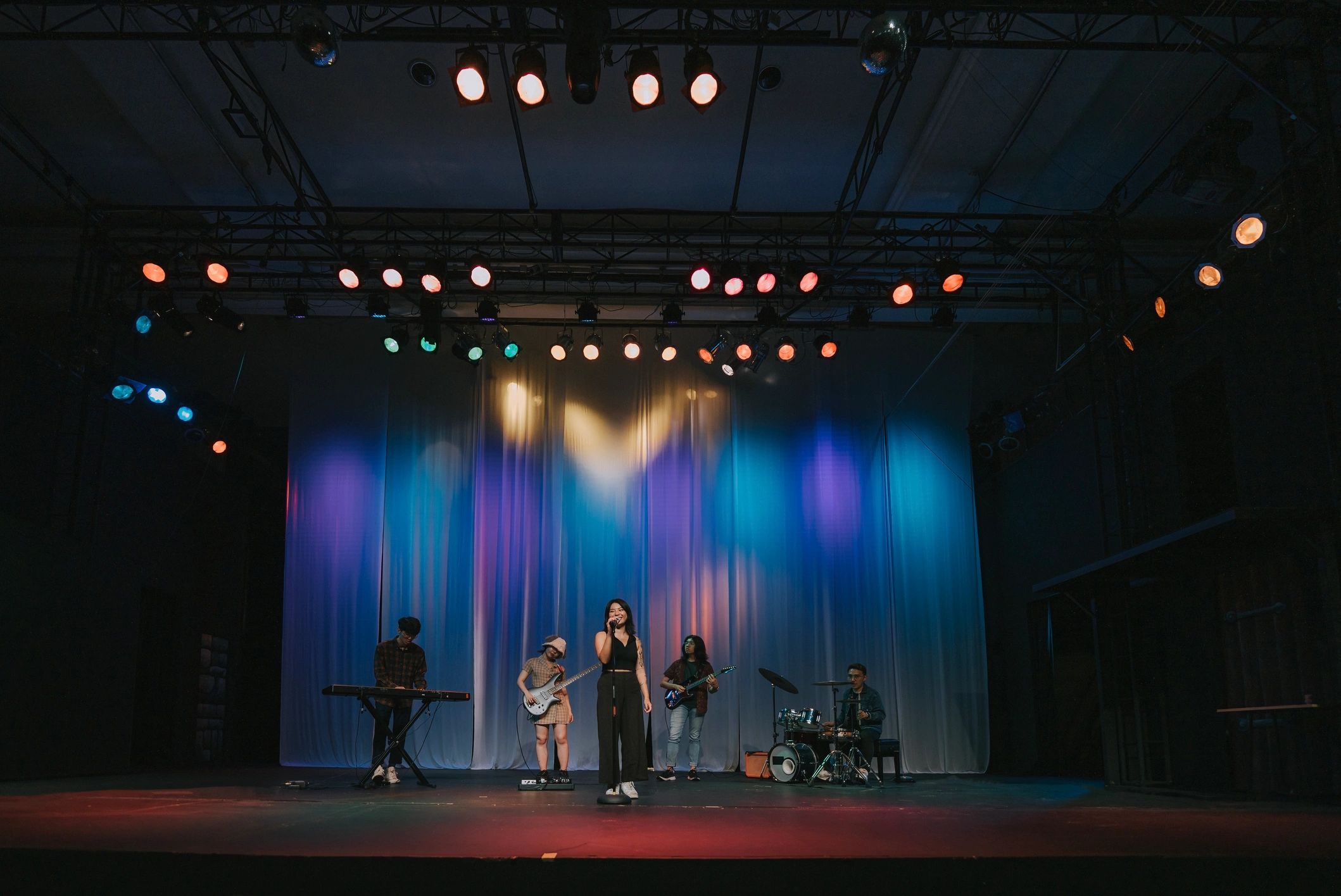 Live band performing on stage